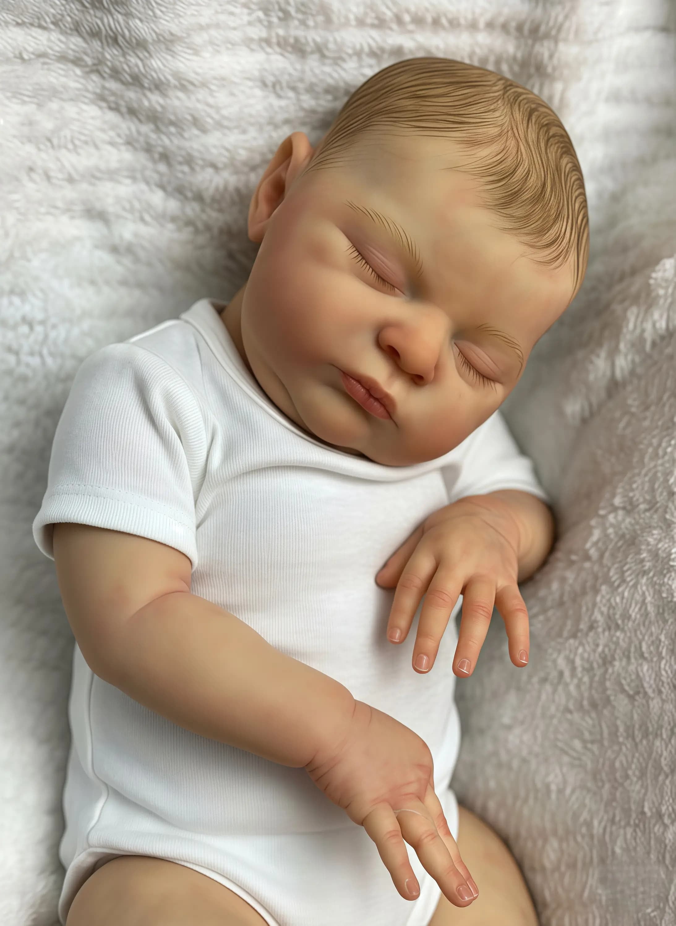 20 Inch Laura  Lifelike Soft Cloth Body Reborn Baby Doll - Realistic Hand Painted Facial Features Real Baby Doll - Gift for Kids Age 3+