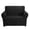 Black_Single seat, variant on Color Elastic Sofa Protect Premium Milk Silk Polyster Fabric Not Deadly Substance Low Maintenance Couch Case for Family