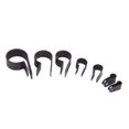 thumbnail image 3 of Nylon Cable Clamp, 200pcs P Type Wire Clip Nylon Plastic P Clips Cable Clamp Fasteners for Cable Conduit Wire Management, Cable Straps, 3 of 7