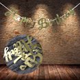 thumbnail image 3 of 1 Set Mirror Banner Party Decoration Creative Golden Paper Bunting Garland Birthday Party Supplies, 3 of 9