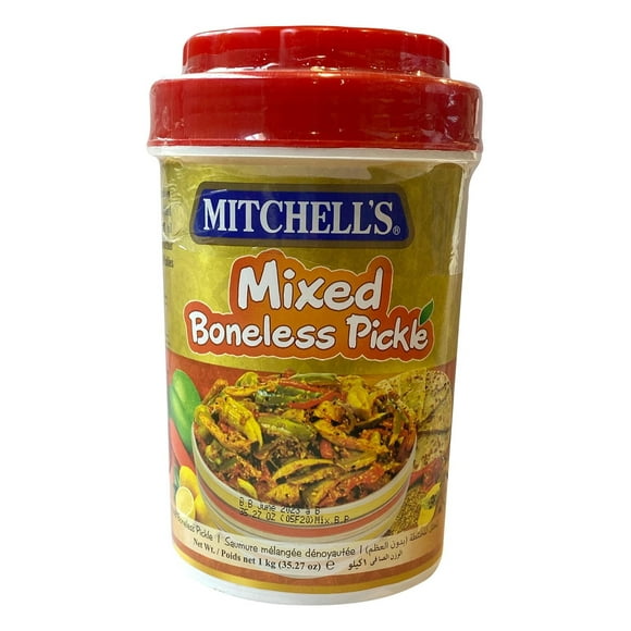MITCHELL'S BONELESS MIX PICKLE LARGE 1KG, BONELESS MIX PICKLE LARGE