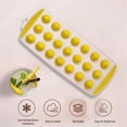 thumbnail image 4 of Cosmug Flexible 21-Cavity Round Silicone Ice Cube Tray with Lid, Non-Stick Easy-Release Ice Mold for Freezer, for Cocktails, Lemonade, and Party Drinks, 11.7" x 4.6" x 0.9", 4 of 5