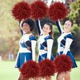 thumbnail image 6 of Uxcell 18Pcs Cheerleading Pom Poms with Baton Handle for Game Sports, Silver Tone, 6 of 6