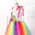 thumbnail image 7 of JIAYUE Girls Dresses Fashion Square Collar Sleeveless Ball Gown Mid-Length Comfortable Rainbow Cute Candy Graphic Toddle Birthday Princess Tutu Carnival Dance Dress, 7 of 7