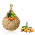 thumbnail image 5 of Hanging Fruit Basket for Kitchen Hanging Baskets Boho Jute Hanging Baskets Hanging Wall Vegetable Fruit Baskets Hanging Wall Fruit Vegetable Baskets Handwoven Decorative Hanging Kitchen Baskets, 5 of 7