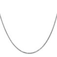 thumbnail image 3 of Auriga Fine Jewelry 14K White Gold 1.4 mm Box Chain Necklace for Women 28", 3 of 6