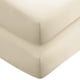 thumbnail image 2 of Hojas de fondo de 2 paquetes de casa desnudas - Microfibra ultra suave 1800 Premium 1800 - Bolsillo profundo (Queen, Sand) Bare Home Sábanas Ajustadas, 2 of 2