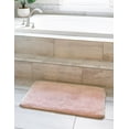 thumbnail image 4 of Rugs.com Bano Luxe Bath Mat Collection Rug – 2' x 3' Cotton Candy Pink Machine Washable Shag Bath Mat, Extra Soft and Absorbent, Non-Slip, Quick Dry, Perfect for Bathroom, 4 of 7