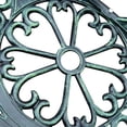 thumbnail image 5 of Aimee Lii Outdoor Bench, Cast Aluminum Outdoor Furniture, Metal Bench with Floral Rose Accent & Antique Finish, Outdoor Furniture for Outdoor Patio Garden Backyard, Green, 5 of 11