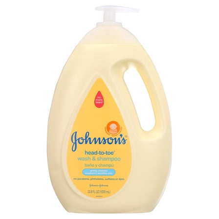 Johnson�s Head-To-Toe Wash & Shampoo, 33.8 Fl. Oz (1000 mL)