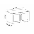 thumbnail image 7 of From the Tree Furniture Arden Low Storage Cabinet, Natural Oak, 32"W Modern Sideboard with Soft-Close Wood Doors, Modular Accent Cabinet, 7 of 7