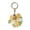 A, variant on mdesiwst Keychain Pendant Flower Shape Bag Pendant Imitation Leather Access Control Card Holder Protective Cover Car Keychain Hanging Ornament
