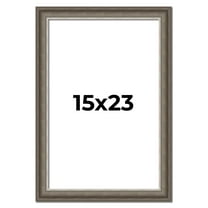 15x23 Frame Brown Solid Wood Picture Frame | 1.75 Inch Moulding Width | Austin Frame Complete with
