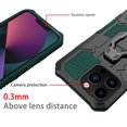 thumbnail image 2 of Allytechgroup for iPhone 16 Pro Max Case with Stand, Military Grade Protection Compatible with Magnetic Car Mount Anti-slip Back Bucket Shockproof Case for iPhone 16 Pro Max, Darkgreen, 2 of 5