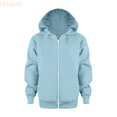 thumbnail image 2 of LYHaoo Boys School Uniform Hoodie Sweatshirt Zip Up Long Sleeve Pullovers Jacket with Pockets,4-5 Years, 2 of 6