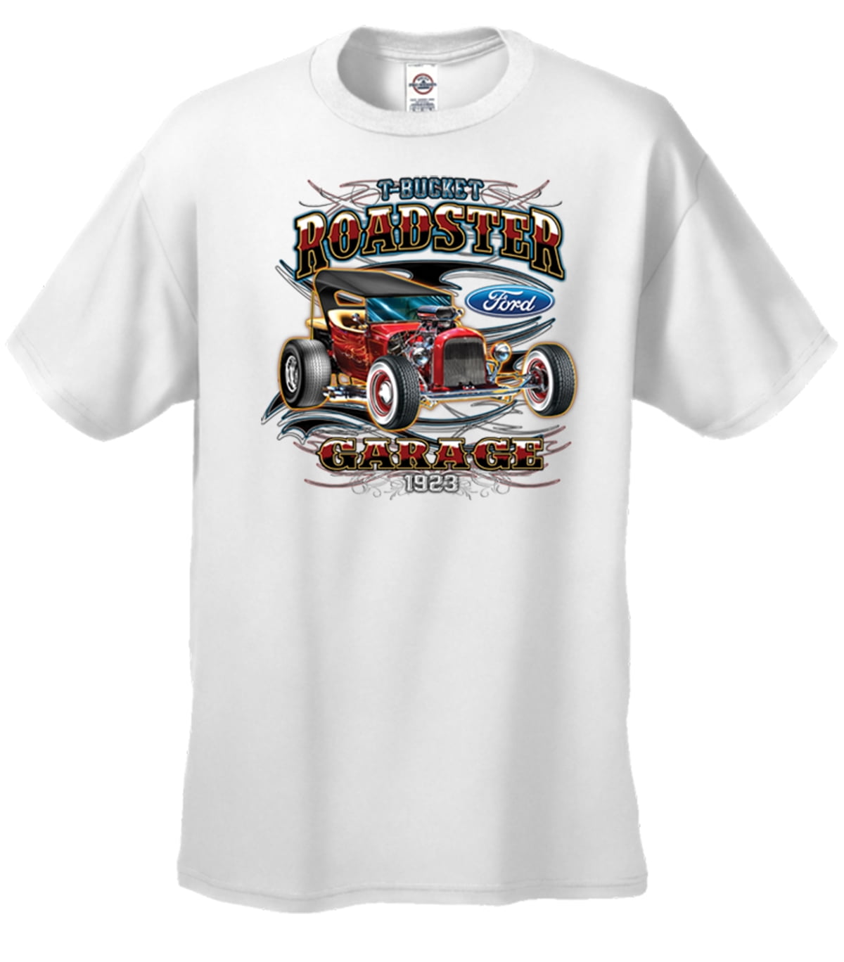 Trenz Shirt Company - Ford 1923 T-Bucket Roadster Garage T-Shirt-white ...