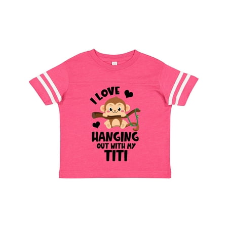 

Inktastic Monkey I Love Hanging out with My Titi Gift Toddler Boy or Toddler Girl T-Shirt