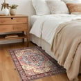 thumbnail image 3 of Wondo 2'x3' Boho Rugs for Entryway, Washable Kitchen Rugs Ultra-Thin Soft Rug, Non Slip Indoor Door Mat Stain Resistant for Bathroom Bedroom, Red, 3 of 8