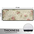 thumbnail image 5 of Kitchen Rugs Sets Of 2,Pioneer Flower Floral Print Pattern Anti Fatigue Kitchen Mat Rugs Non Slip Washable,Decorative Kitchen Floor Mats for Kitchen,Sink,Laundry,17"x47"+17"x47", 5 of 5