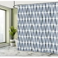 thumbnail image 4 of Ambesonne Retro Shower Curtain, 60s 70s Style Round Shapes, 69"Wx84"L, Slate Blue, 4 of 4