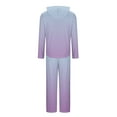 thumbnail image 4 of Perfectbot Womens Fall Outfit Set Fashion Gradient Tracksuit Set Hooded Jacket and Pant Two Piece Sportswear, 4 of 5