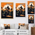 thumbnail image 4 of Designart "Motorcycle Roaring Down The Boulevard II" Motorcycle Wall Art Print, 4 of 5
