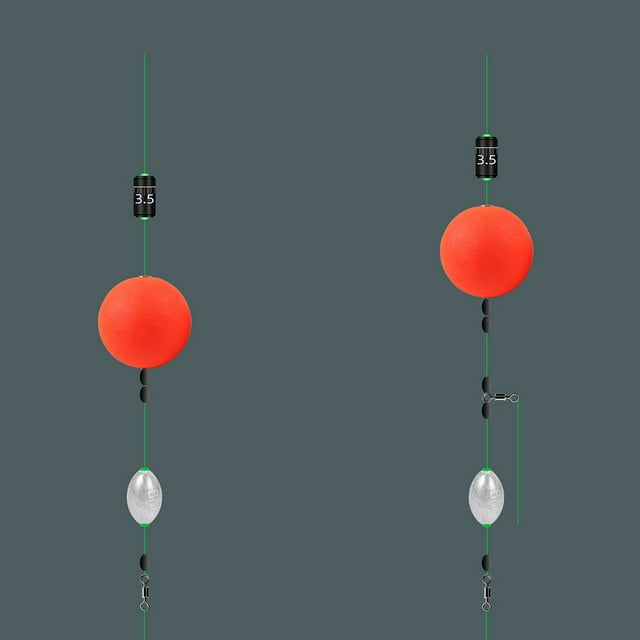 10Pcs Fishing Float Buoyancy Ball Float Bottom Rig Rigging Material No. 7 (20Mm) Red Shenzhuyue