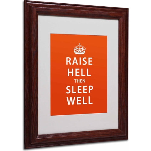 Trademark Fine Art "Raise Hell VI" Canvas Art by Megan Romo, Wood Frame