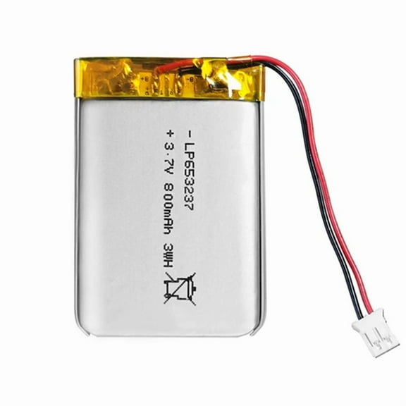 653237 800mAh 3.7v Lipo Battery For MP3 GPS Speaker Bluetooth headsets intercoms drones