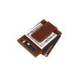 thumbnail image 4 of Aaron Leather Goods Leather Magnetic Wallets for Men Minimalist RFID Blocking Pecan Brown, 4 of 6