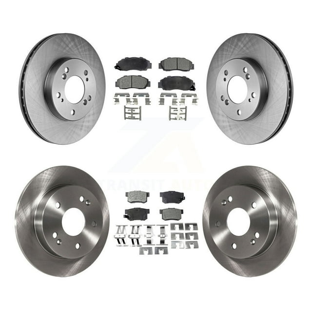 Transit Auto Front Rear Disc Brake Rotors and Ceramic Pads Kit for Car 1997-2001 Honda Prelude K8T-101069