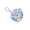 Blue, variant on Mini Cartoon Dice Toy Keychain Kawaii Shake and Roll Fidget Keyring for Couples Bag Car Hanger Decision Maker 1 Pack