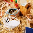thumbnail image 4 of CIMAXIC 1Pcs Beige Cotton Rope Oval Hammock Nest For Ferret Outdoor Cozy Bed, 4 of 8