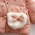 thumbnail image 4 of IROINNID Toddler Baby Snowsuit Girls Winter Heart Shaped Bag Set Coat Hooded Thicken Warm Outerwear Hooded Jacket, 4 of 9