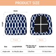thumbnail image 3 of Blue and White Modern Art Geometric Seat Covers for Dining Room Chairs Set Of 4,Stretch Printed Washable Chair Seat Cover with Elastic Ties and Button,Removable Waterproof Couch Cushion Covers, 3 of 6