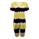 thumbnail image 4 of ICHUANYI Clearance Women Fashion V-Neck Blouse Short Sleeve Tops Shorts Casual Suit Sets(Black, M) ICHUANYI WER2023080814724, 4 of 4