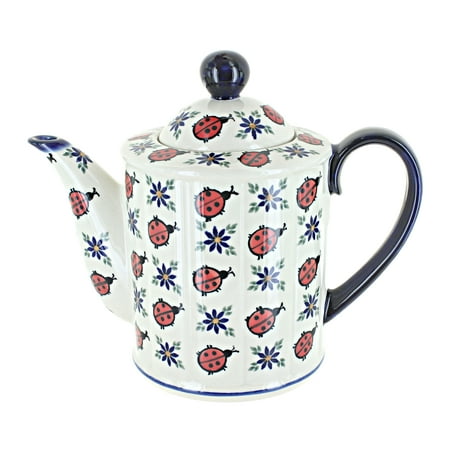 

Blue Rose Polish Pottery Lucky Lady Large Teapot