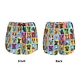 thumbnail image 4 of Disketp Cute Dogs Collage Print Women's Shorts Workout Shorts for Athletic Gym Running Shorts with Phone Pockets, 4 of 8