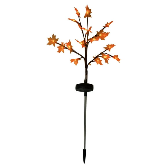 EDHITNR Clearance New Outdoor Solar Maple Tree Light Simulation Maple Leaf Fashion Flower Lantern Black and Friday Deals 90% off