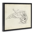 thumbnail image 3 of Stupell Industries Playful Pup Sketch Animals Drawing Black Floater Framed Canvas Art Print Wall Art, 31 x 25, 3 of 9
