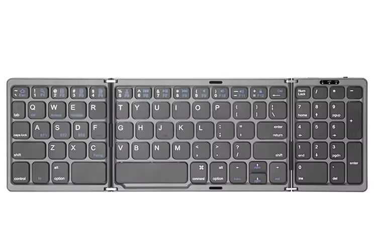 B089 Hebrew/Russian/Spanish/Portuguese/Korean Foldable Bluetooth Keyboard Rechargeable For IPAD Mobile Tablet Android IOS Win