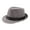 Dark Gray, variant on AOKID Fedora Light Gray,Men Solid Color Wide Brim Fedora Felt Hat Panama Cap Boater Summer Beach  Sunhat