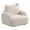 Beige, variant on Raelynn 25.5"W Black Sherpa Fabric Bear-Shaped Kids Armchair