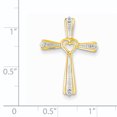 thumbnail image 2 of 14k Pendentif Croix en Rhodium XP4440AA (26mm x 19mm), 2 of 2