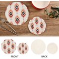 thumbnail image 4 of Pot Holders Trivets Set Cotton Potholders Set, Hot Pads Set of 2, Ethic Ikat Bohemian Hot Pot Trivets One 9.45 Inch and One 7 Inch Home Decor Gifts, 4 of 7
