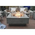 thumbnail image 2 of Elementi Manhattan Propane Fire Pit for Outside Outdoor Fire Pit Table Smokeless Fire Pit Concrete Square Fire Table Patio Heater Fireplace 45000 BTUs - Grey, 36 x 36 Inches, 2 of 5