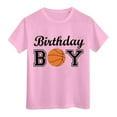 thumbnail image 4 of TOOYOU Boys Summer T-Shirt Child Short Sleeve Happy Brithday Prints T Shirt Trendy Fans Present Tops Size 4-5 Years Pink, 4 of 4