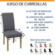 thumbnail image 4 of 6 Fundas De Sillas Elásticas Premium , Protector De Sillas Modelo Gris, 4 of 4