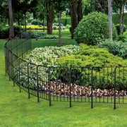 Oumilen 25-Panel Flat-Top 27ft Connecting Garden Fence, 24 x 13 each