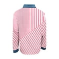thumbnail image 5 of YUGYXL Women's Long Sleeve Flannel Plaid Shirts Button Down Business Dressy Blouse for Christmas and Casual Wear Pink Sweatshirts XXL, 5 of 5